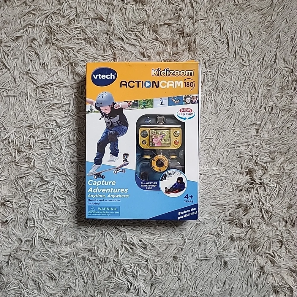 Vtech Kidizoom Action Cam 180° Camera All Weather Waterproof Case & Mounts New